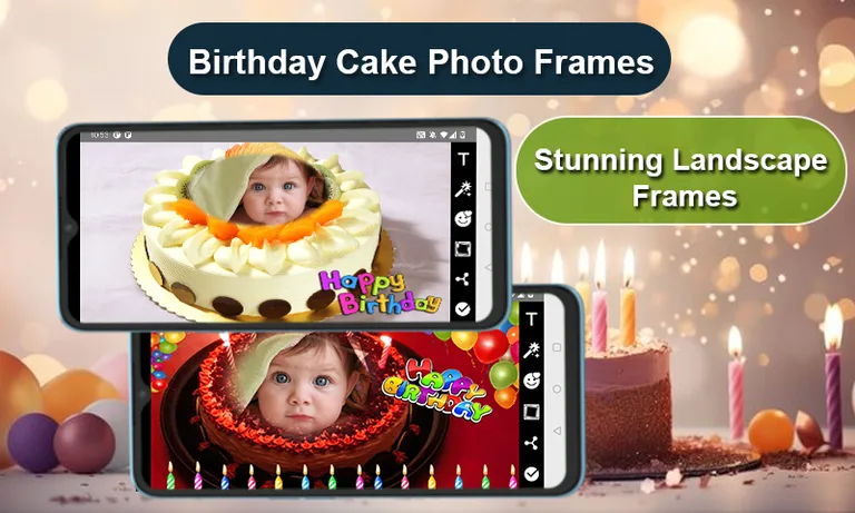 Birthday cake photo editor screenshot 3