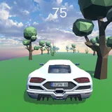 Forest car drive icon