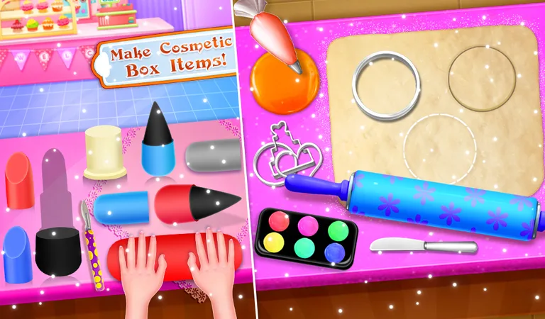 Makeup Kit Cakes - Cosmetic Box Cake Cooking screenshot 11