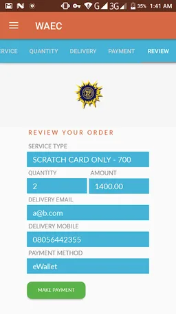 eScratchCard-WAEC,NECO,NABTEB screenshot 7