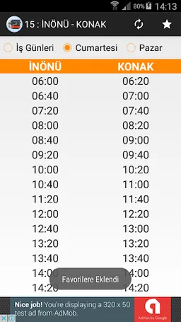 İzmir Otobüs Hareket Saatleri screenshot 1