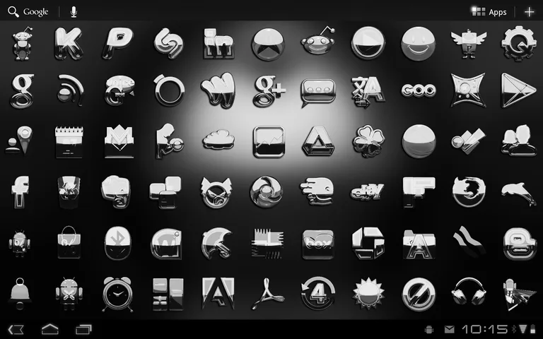 Next Launcher Theme g. silver screenshot 15