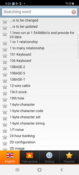 Vietnamese dict screenshot 3