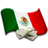 The dollar in mexico icon