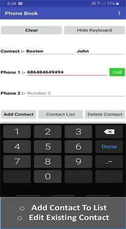 Phone Book screenshot 2