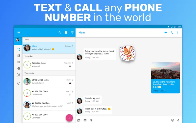 Text Me - Free Texting & Calls screenshot 6