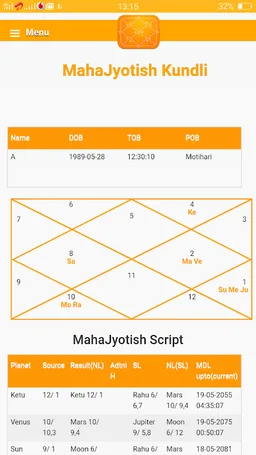 MahaJyotish Kundli screenshot 5