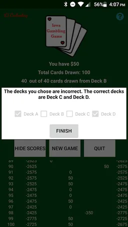 Iowa Gambling Game: Decision Making With Cards screenshot 6