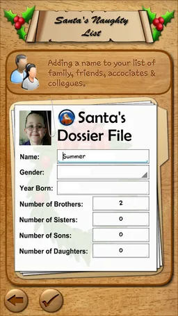 Santa's Naughty List App screenshot 4