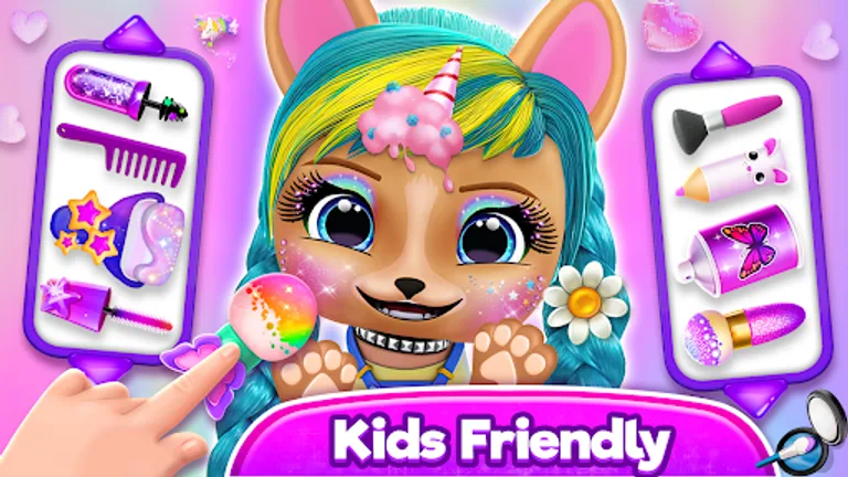 Hairstyle: pet care salon game screenshot 1