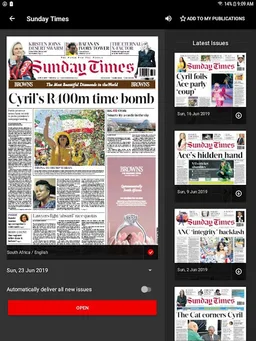 Sunday Times E-Edition screenshot 1