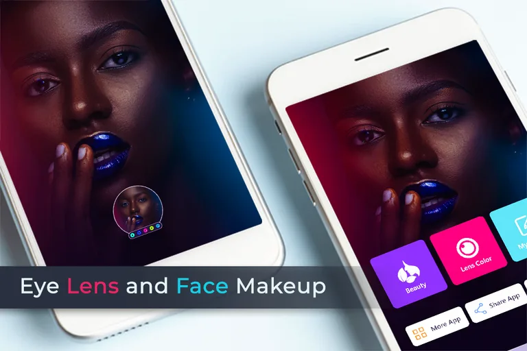 Eye lens and Face makeup screenshot 1
