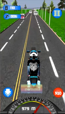 Highway Dash 3D - Speed Street Bike Moto Racing screenshot 1