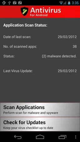 Antivirus for Android screenshot 1