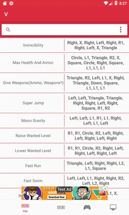 GTA Cheats for All screenshot 2