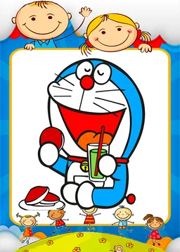 Coloring doraemon Games screenshot 1