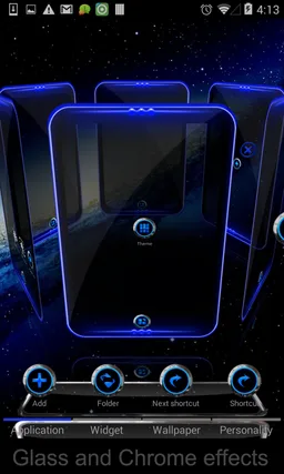 Kromium Blue iconpack & Next screenshot 5