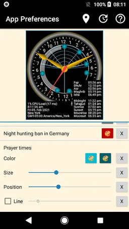 Sunclock - Sunrise, Sunset, Moon screenshot 8