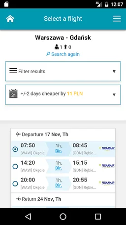 Blue Sky - Flights, Hotels screenshot 3