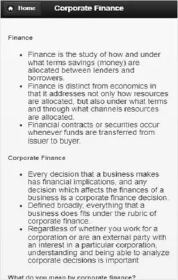 Corporate Finance screenshot 1