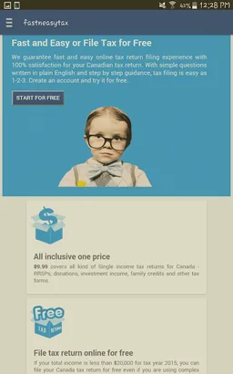 eFile Canadian Tax Return screenshot 10