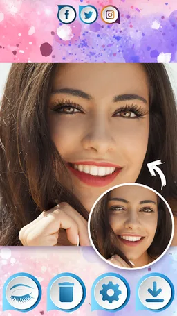 Eyelashes Photo Editor Makeup App screenshot 6