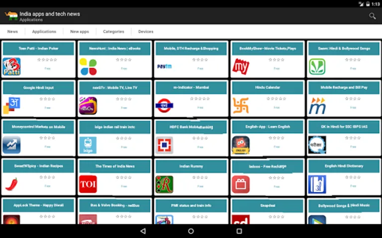 India apps and tgames screenshot 1
