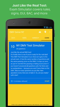 DMV Genie Permit Practice Test: Car & CDL screenshot 1