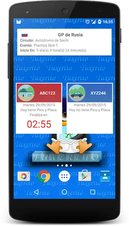 Pico y Placa 2018 screenshot 1