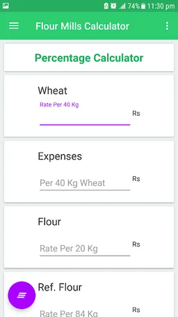 Flour Mills Calculator screenshot 5