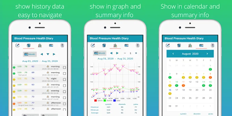 Blood Pressure Health Diary screenshot 2