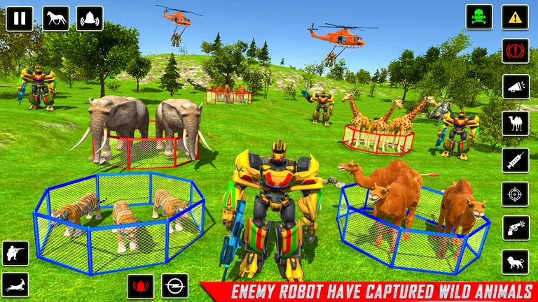 Police Robot Animal Rescue 3D screenshot 3