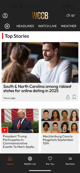 WCCB Charlotte screenshot 2