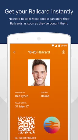 Railcard screenshot 1