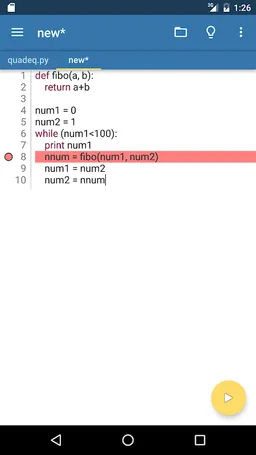 Pydroid Pro - IDE for Python 2 screenshot 1