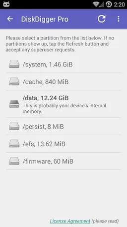 DiskDigger photo/file recovery screenshot 12