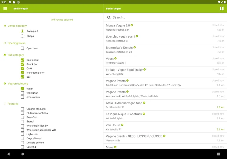 Berlin-Vegan Guide screenshot 1