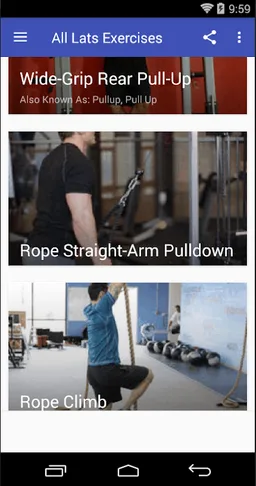 all lats exercices screenshot 2