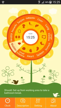 Meridian Health Clock screenshot 1
