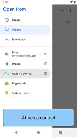 Attach Contact screenshot 2