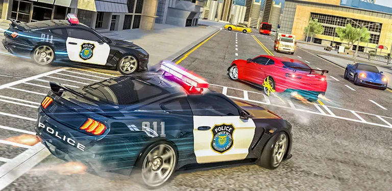 City Police Car Cop Sim Game cover image
