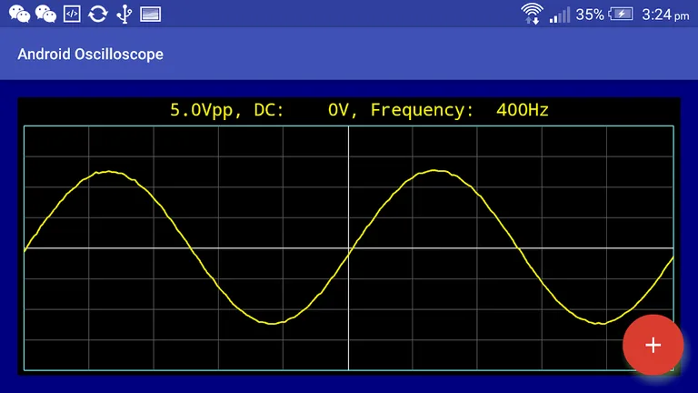USB Accessory Oscilloscope screenshot 1