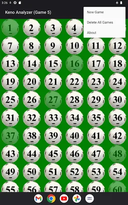 Keno Game Analyzer screenshot 16