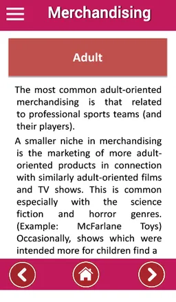 Merchandising - Educational app for students screenshot 3