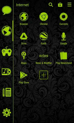 Stamped Holo Green SL Theme screenshot 2