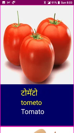 Learn Marathi Fruits and Vegetables Names screenshot 13