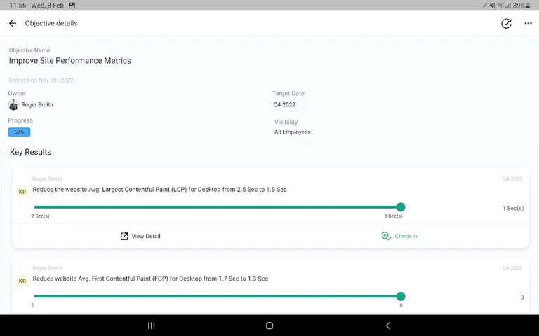 Profit.co OKR Software screenshot 12
