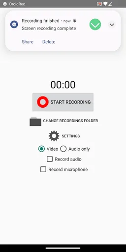 DroidRec screenshot 2
