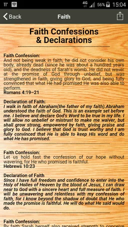Faith Confessions screenshot 2