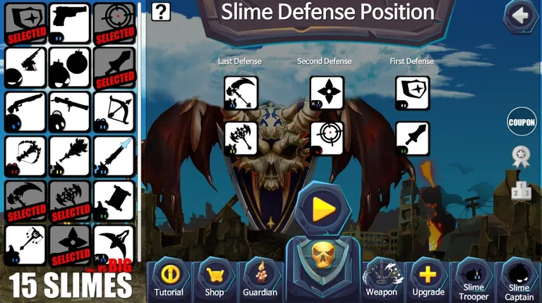 15 Slimes! : Action Defence screenshot 3
